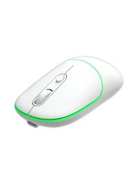 Lenovo Lecoo WS210 Bluetooth & 2.4G WiFi Kablosuz Şarjlı MOUSE BEYAZ